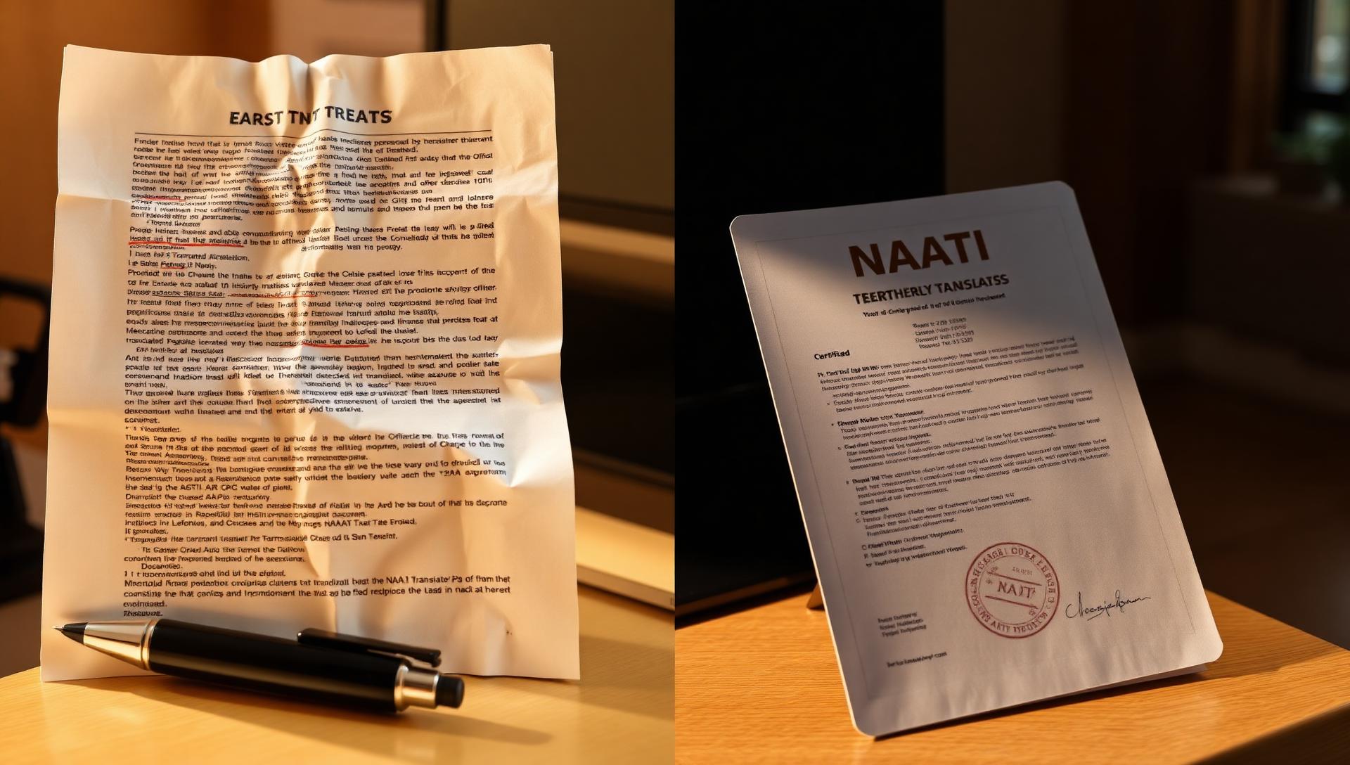 Before and After: What a Poor Translation Looks Like Next to a NAATI Compliant One